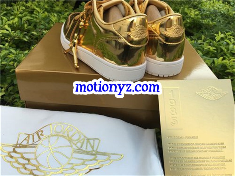 Air Jordan 1 Low Pinnacle Metallic Gold